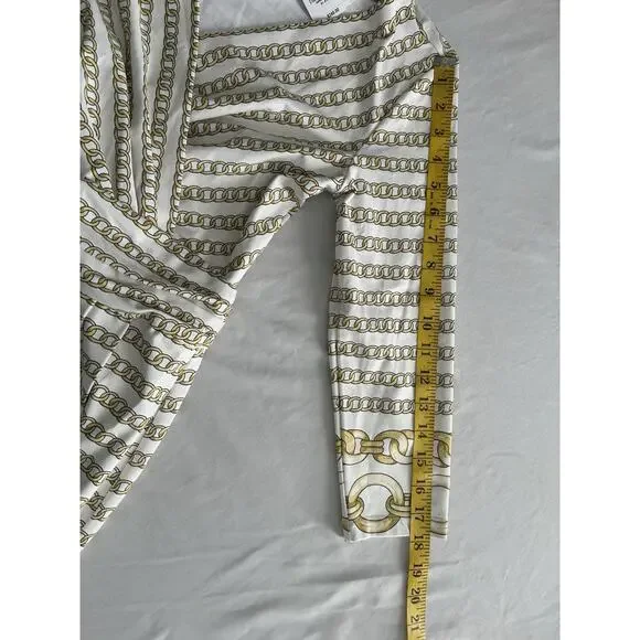 J. McLaughlin Golden Chain Sheath Dress Womens Size XS Ivory Gold Preppy NWT - Picture 10 of 10